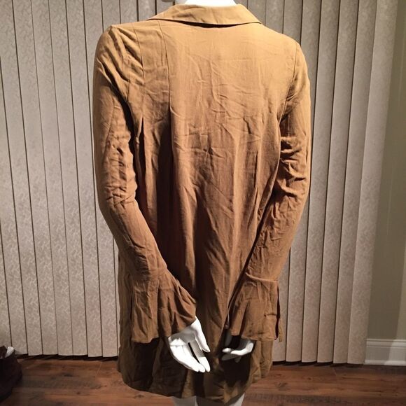 Free People Frill button front tunic olive green - Picture 5 of 5